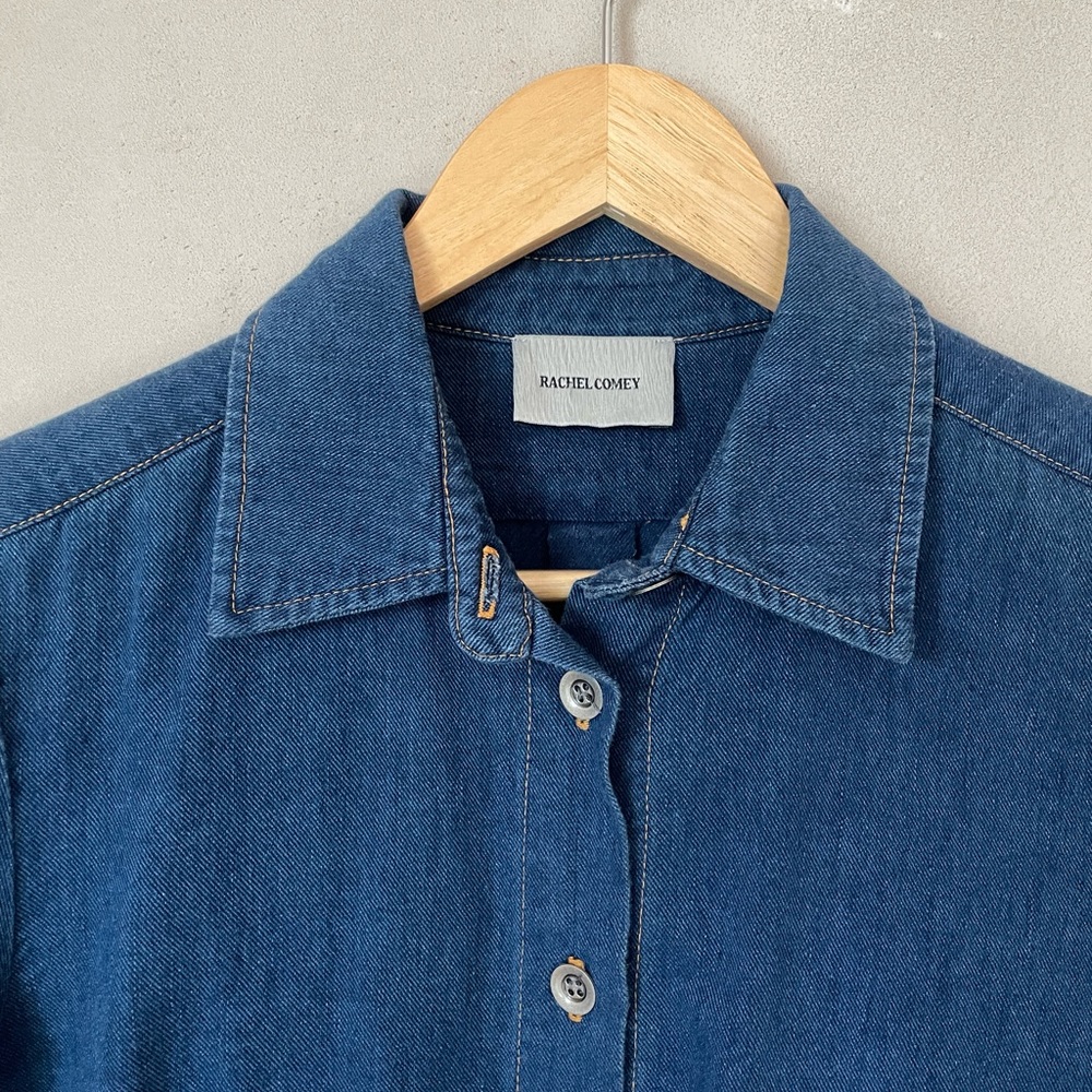 Rachel Comey Denim Indigo Mensy Shirt - Size 4